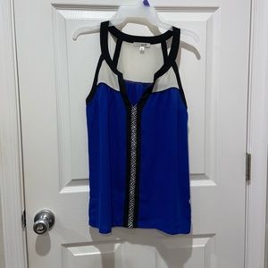 Royal blue tank blouse